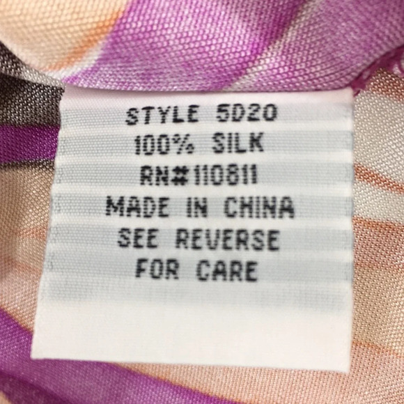 Yoana Baraschi Dress Womens XS Purple Orange Abstract Feather Print Shift Silk - Picture 11 of 14